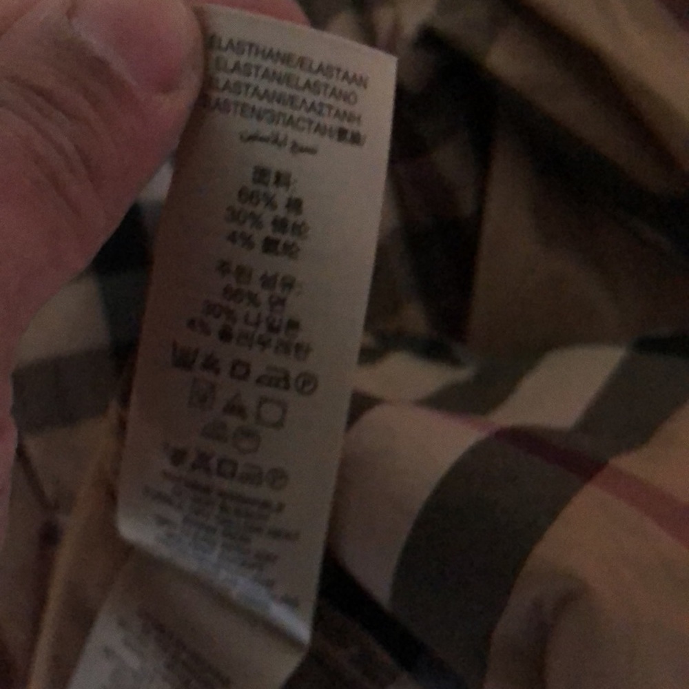 Burberry mens flannel dress shirt - Picture 10 of 12